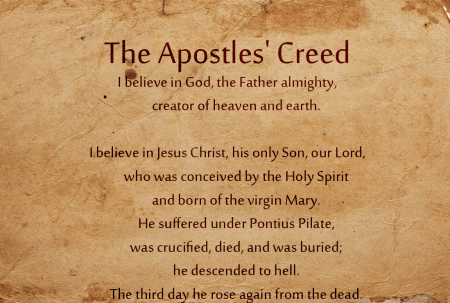 The Apostles' Creed in Portuguese